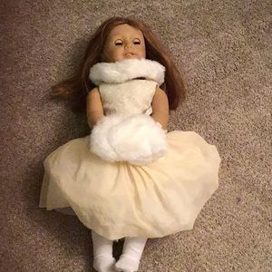 American girl winter dress with accessories